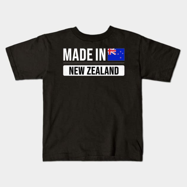 Made In New Zealand - Gift for New Zealander With Roots From New Zealand Kids T-Shirt by Country Flags